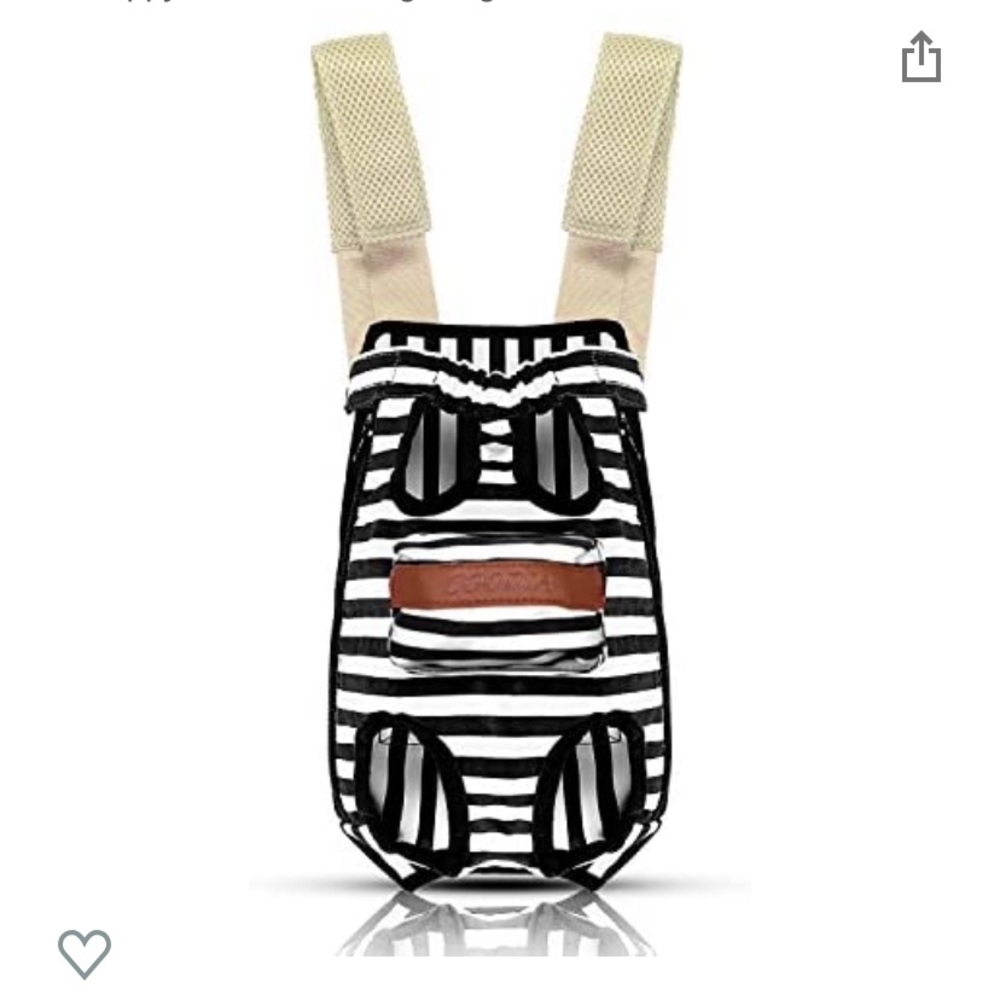 Coodua black and white pet carrier